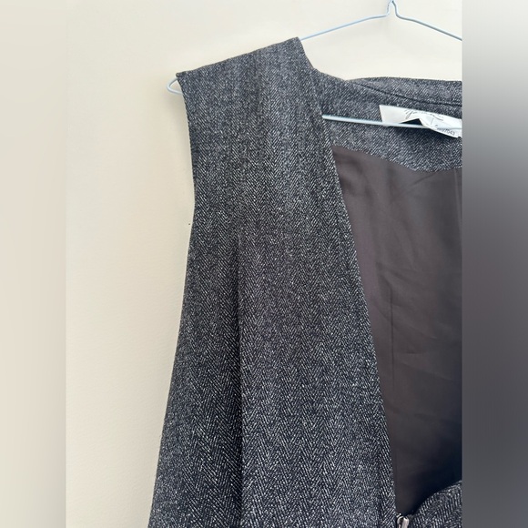 Mark + James by Badgley Mischka Cape Blazer Charcoal Gray Size Medium - Picture 9 of 9